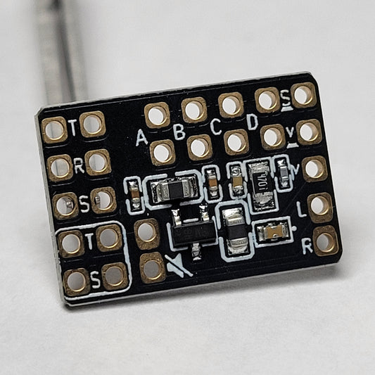 Conference Call PTT board with labeled pins on a white background